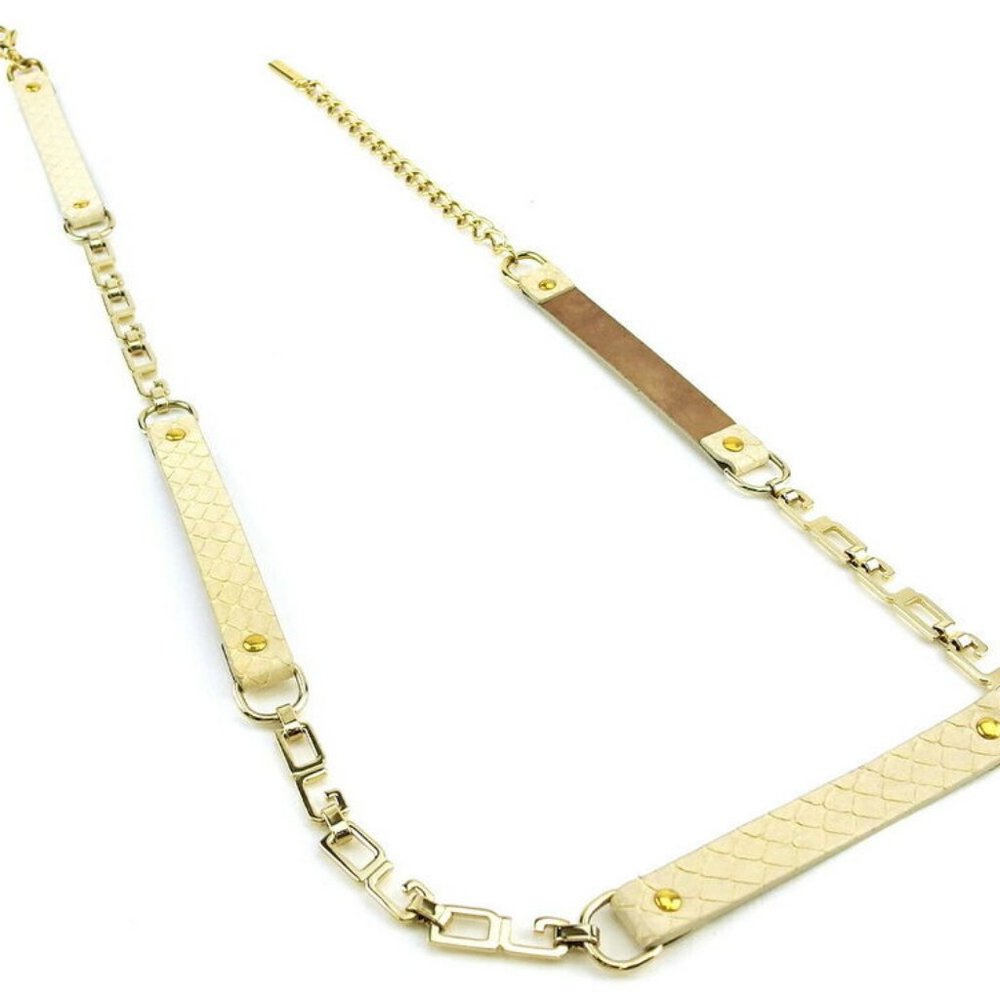 Dolce & Gabbana Belt Python Beige Python Leather … - image 4